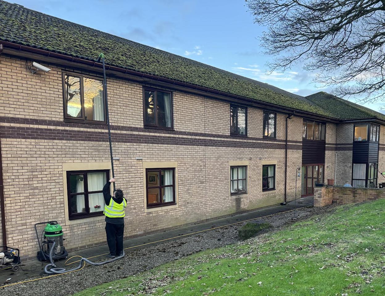 PropertyKleen high-level gutter cleaning in Newcastle